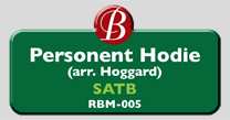 Randol Bass Music - RBM-005 - Personet Hodie (arranged Hoggard), SATB